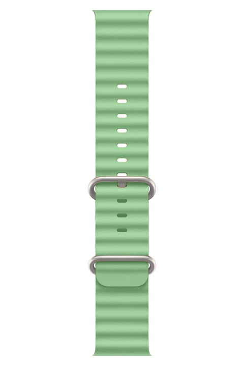 Apple Watch Uyumlu Ocean Loop Silikon Kordon Fıstık Yeşili