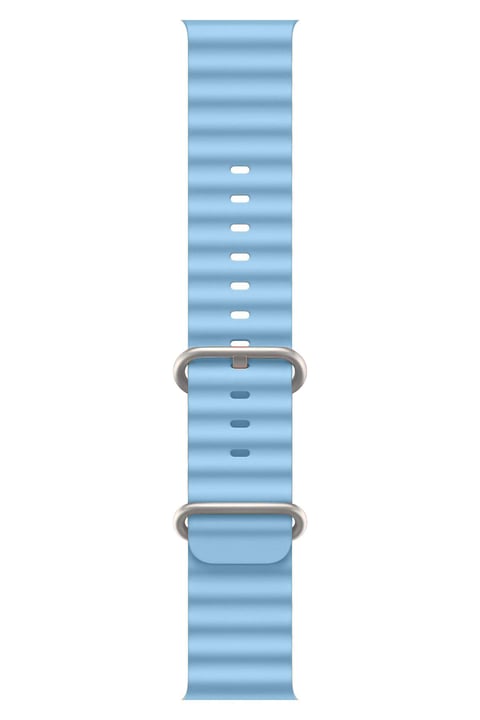 Apple Watch Uyumlu Ocean Loop Silikon Kordon Bebek Mavisi